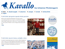 Tablet Screenshot of kavallo.ch